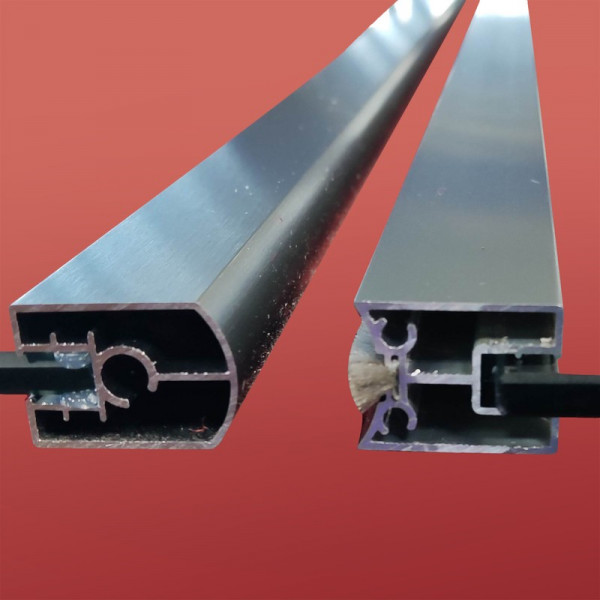 Шторки скляні на ванну Koer SR BS04-95x140-TR-07 прозоре скло 6мм, графіт (KR5404)