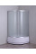 Душова кабіна з високим піддоном Mixxus PLAIN SCT01-90x90x195-FB SATIN матове скло 4мм (MI6894)