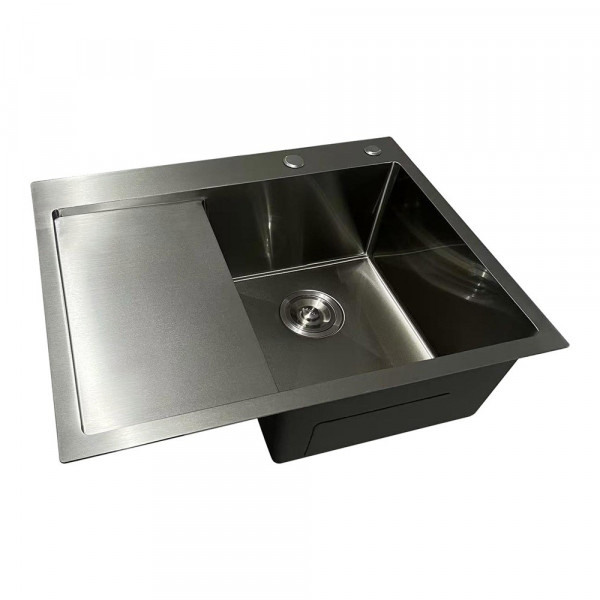 Мийка з нержавіючої сталі Mixxus MH6350R Nano-Silver (3.0/0.8) колір нержавійка (MI7046)