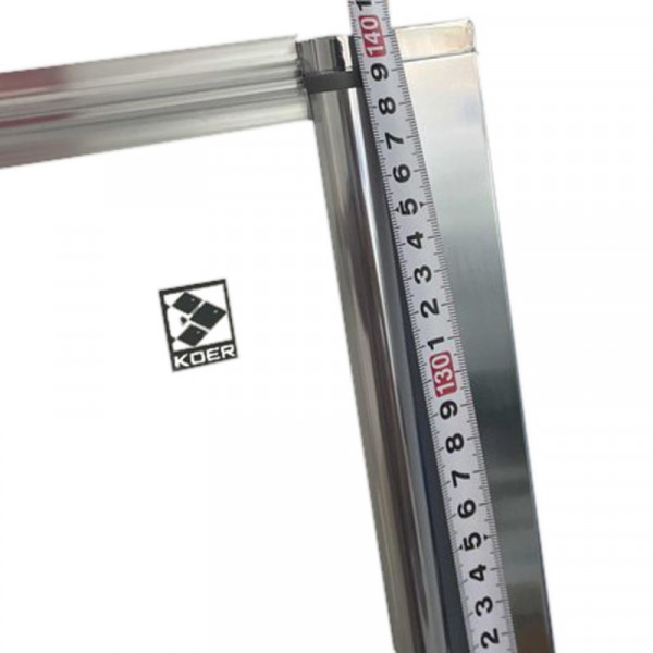 Шторки скляні на ванну Koer SR BS05-90x140-TR-01 прозоре скло Easy Clean 6мм, хром (KR5372)