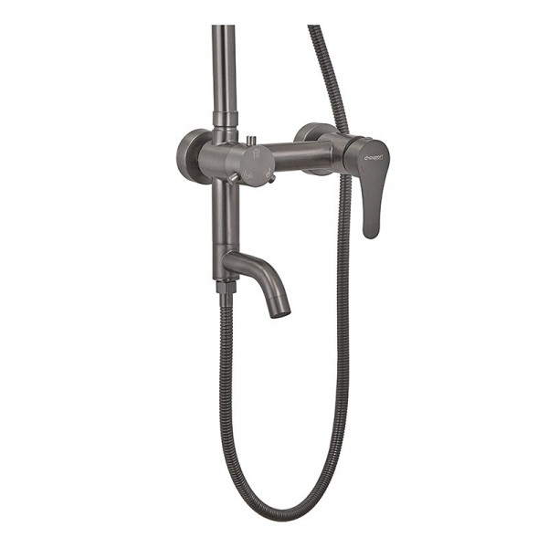 Душова колона із змішувачем Champion SAP-009-J Graphite (нерж. сталь) (CH6165)