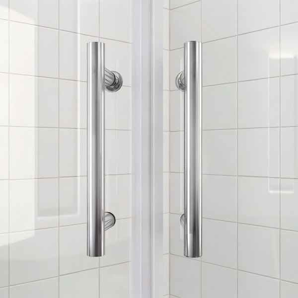 Душова кабіна без піддону Koer SR SC04-90x90x195-TR-01 прозоре скло Easy Clean 5мм, хром (KR5360)