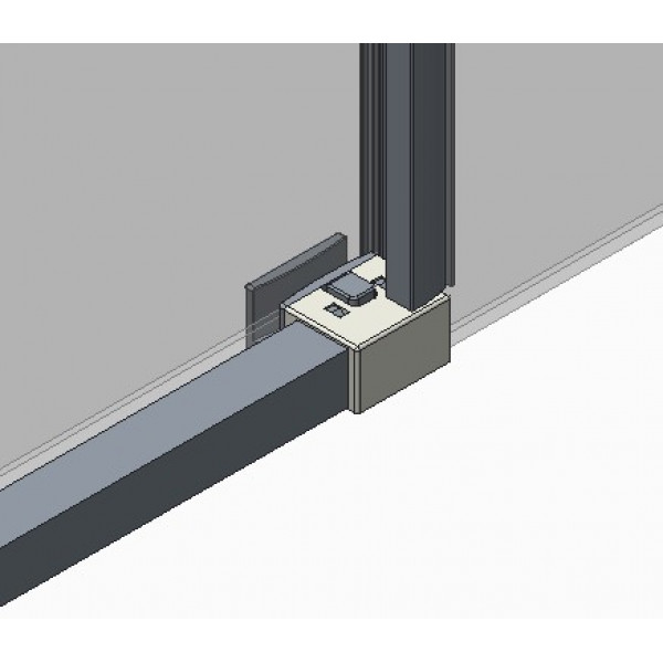 Двері в нішу Koer SR SD05-140x200-TR-01 прозоре скло Easy Clean 6мм, хром (KR5406)