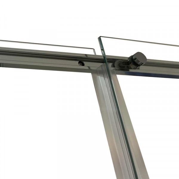 Душова кабіна без піддону Koer SR SC03-90x90x200-TR-01 прозоре скло Easy Clean 6мм, хром (KR5356)