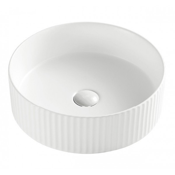 Умивальник накладний керамічний Mixxus Premium Wave-0101 400x400x125mm (MP6491)