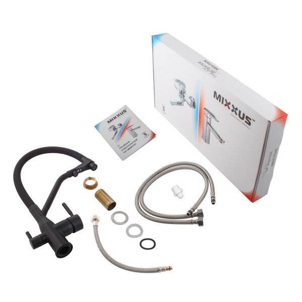 Змішувач для кухні MixxusPremium Gravity 021 BLACK REFL.BLACK (MI6978)