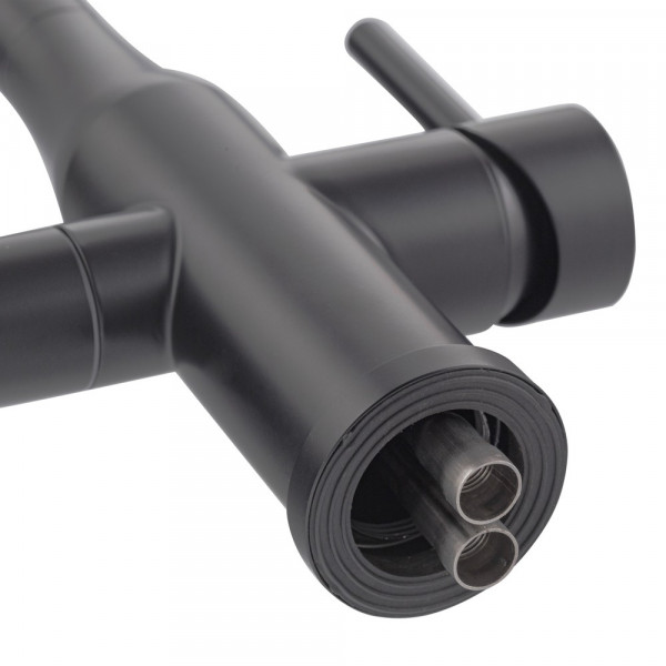 Змішувач для кухні Koer KI-72024-05 з виходом для питної води (нерж. сталь) (KR5012)