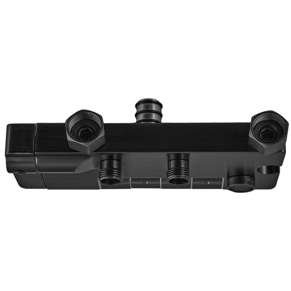 Душова колона зі змішувачем з кнопковим перемикачем з алюмінію CHAMPION PBD-009-J BLACK, 4 режими (CH6549)