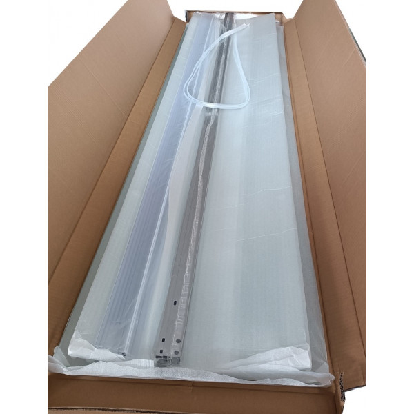 Душова кабіна з низьким піддоном Mixxus PLAIN SCT02-100x100x195-FB SATIN матове скло 4мм (MI6897)