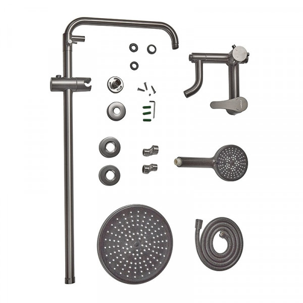 Душова колона із змішувачем Champion SAP-009-J Graphite (нерж. сталь) (CH6165)