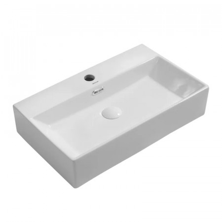 Раковина підвісна Mixxus Premium QUADRO-0206 600х360х130mm з отвором під змішувач та переливом (MP6509)