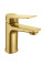 Змішувач для умивальника Mixxus Wilson 001 Brushed Gold (Колір матове золото) (MI7128)