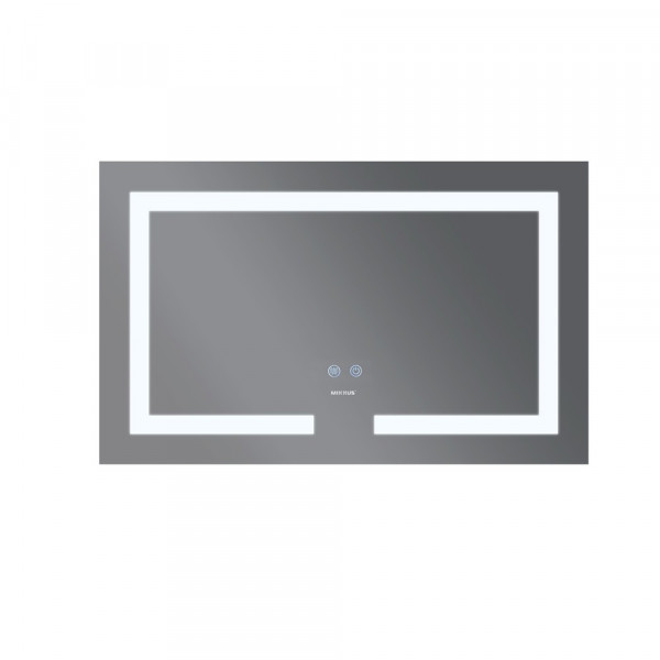 Дзеркало Mixxus HARD MR07-80x50 з Led Touch, Anti-fog, димером, регулятором яскравості (MI6658)