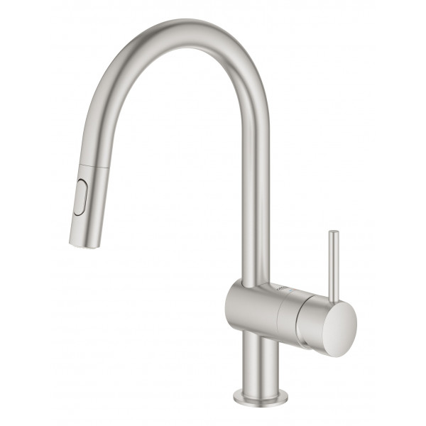 Змішувач для кухні з висувним виливом Grohe Minta (32321DC2)