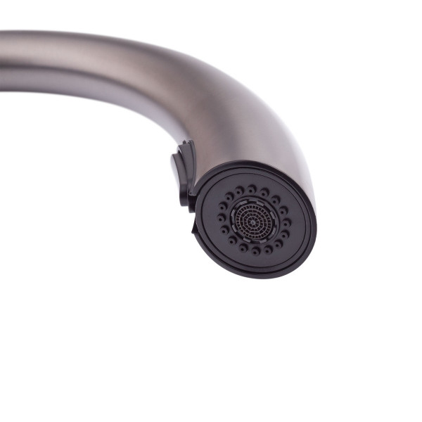 Змішувач для кухні з висувним виливом Mixxus Premium WARTA 014 GRAPHITE (MI6957)