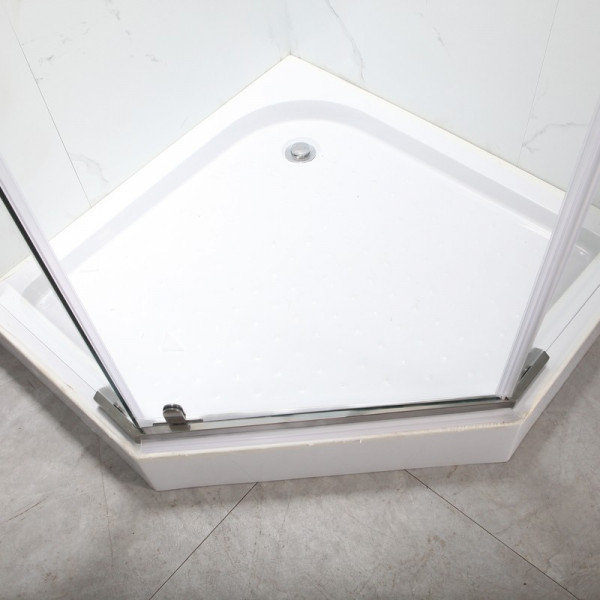 Душова кабіна з низьким піддоном Mixxus LINES SCT01-90x90x198-TR Graphite NEW прозоре скло 6мм (MI8429)