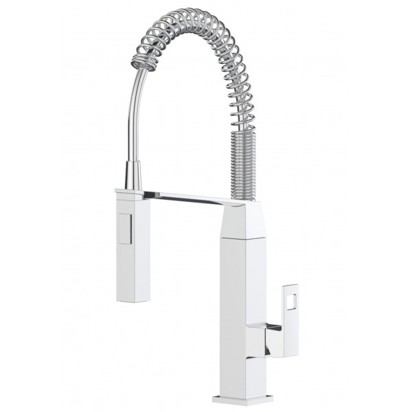 Змішувач для кухні з гнучким виливом Grohe Eurocube (31395000)
