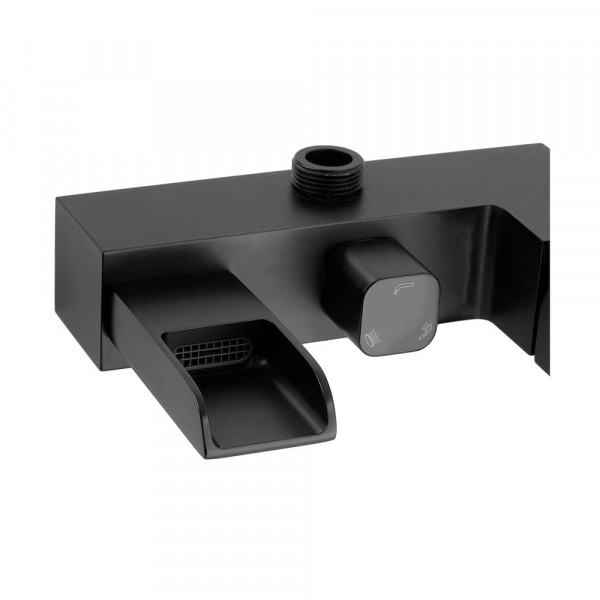 Душова колона із змішувачем водоспад Koer KB-58007-05 (Колір чорний) (KR3463)