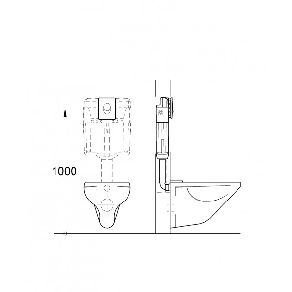 Панель змиву Grohe Skate Air для унітазу вертикальна (38505KF0)