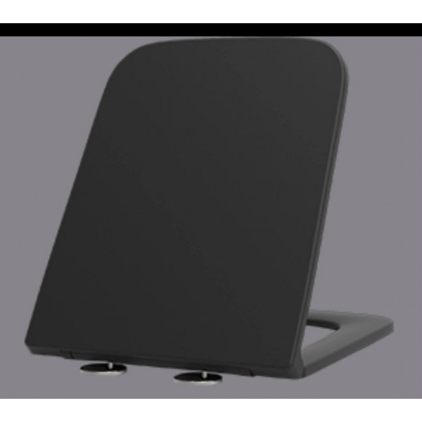 Сидіння-кришка для унітазу Mixxus Premium SEAT COVER QUADRO-DIVERSE-2001 BLACK з мікроліфтом 448х357х37mm (MP6614)