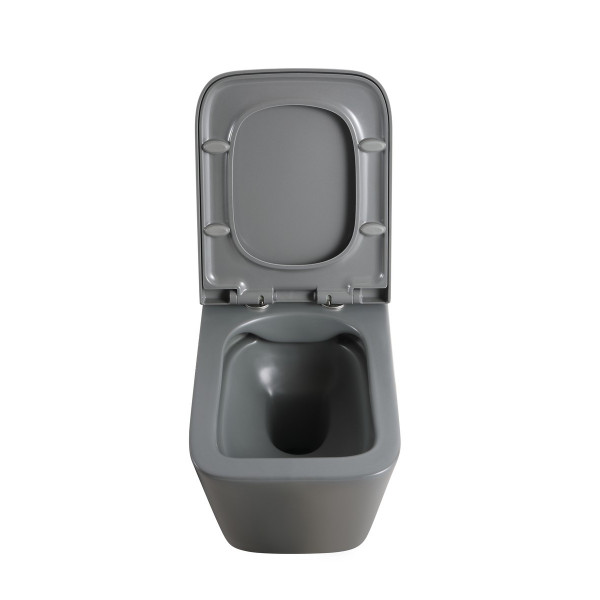 Унітаз підвісний Mixxus Premium QUADRO-0305-R GRAY 510x350x345mm система змиву RIMLESS (MP6656)