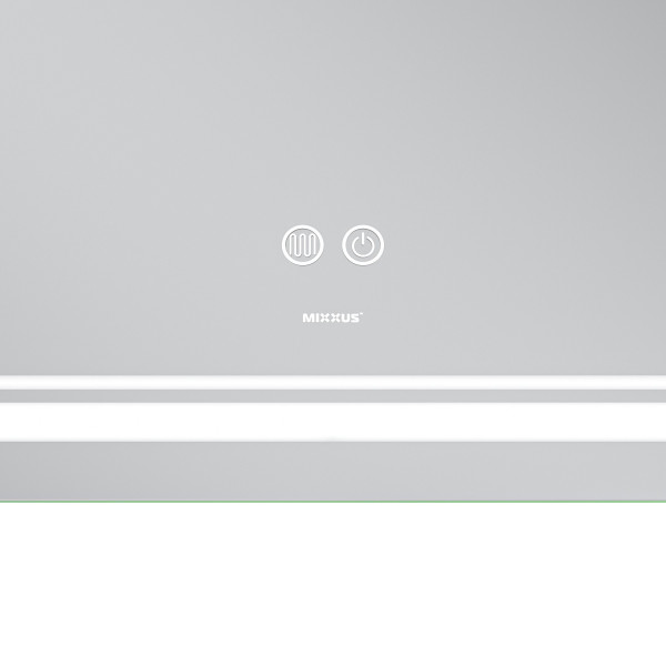 Дзеркало Mixxus Premium QUADRO MR20-100x80 з Led Touch, Anti-fog, димером, регулятором яскравості, лінзою (MP6623)