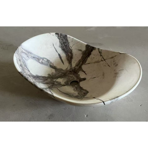 Раковина накладна MIXXUS PREMIUM WAVE-0106 MARBLE 620х360х160mm (MP6560)