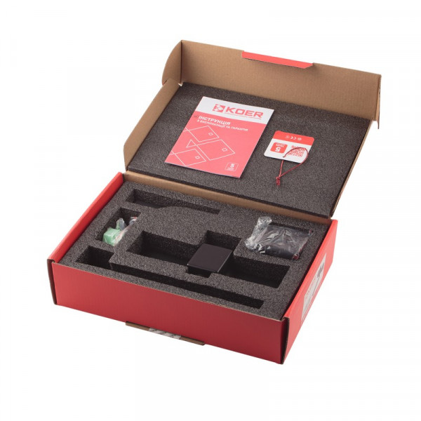 Змішувач для кухні настінний Koer KB-73010-05 (Колір чорний) (KR3491)