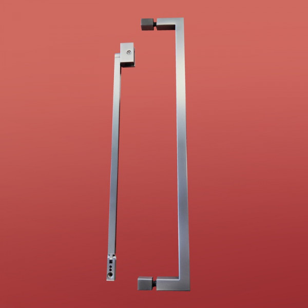 Шторки скляні на ванну Koer SR BS04-95x140-TR-07 прозоре скло 6мм, графіт (KR5404)