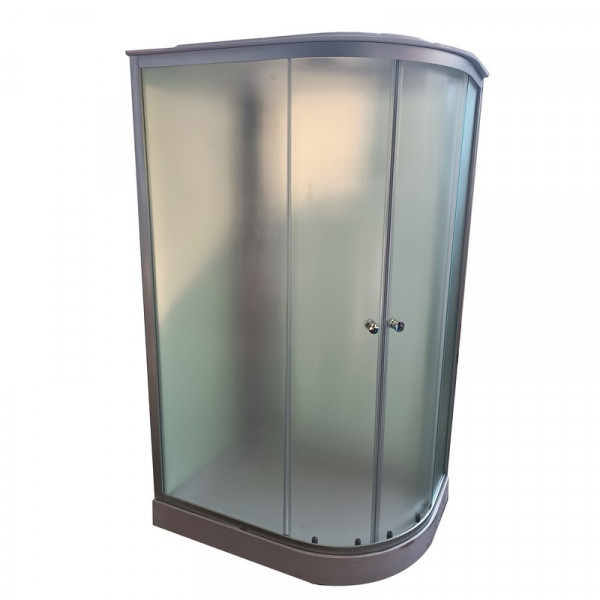 Бокс душовий без гідромасажу Mixxus WAVE SB02-120x80x215-L-FB SATIN з низьким піддоном (MI6892)