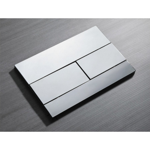 Панель змиву Koer KT-0603-01 240x160x10mm пластикова, кнопка лінійна (KR5319)