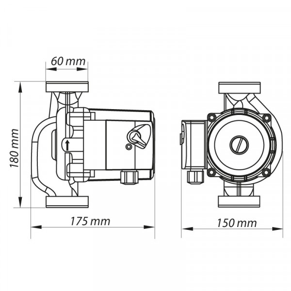 Насос циркуляційний відцентр. Koer KP.GRS-32 / 8-180 (KP0252)