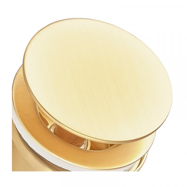 Донний клапан для раковини Koer PW-11-12 1 1/4''  універсальний (з/без перел) СLICK-СLACK (Колір зол.мат) (KR5794)