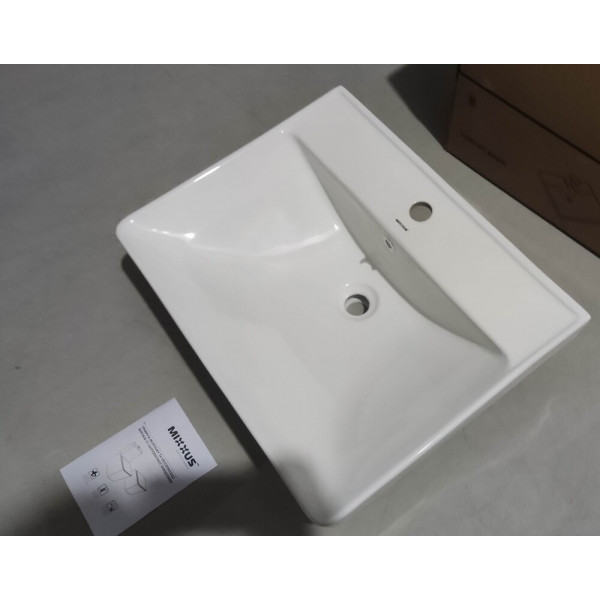 Раковина меблева MIXXUS PREMIUM STYLE-1501 600х480х190mm з отвором під змішувач та переливом (MP6498)