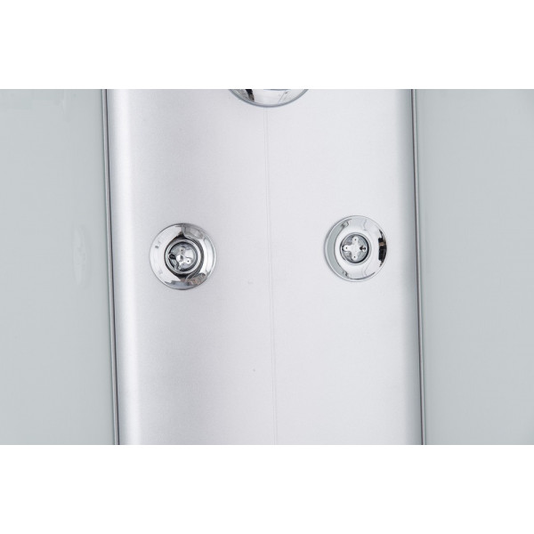 Бокс душовий з гідромасажем Mixxus STRONG SBH02-90x90x215-GR SATIN низький піддон (MI6891)