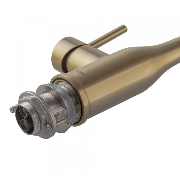 Змішувач для кухні Koer KI-70026-12 з білим силіконовим виливом (KR5212)