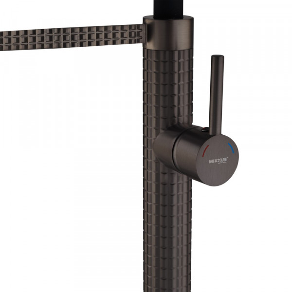 Змішувач для кухні Mixxus Premium Oliwer 017 GRAPHITE REFL.BLACK (MI6967)