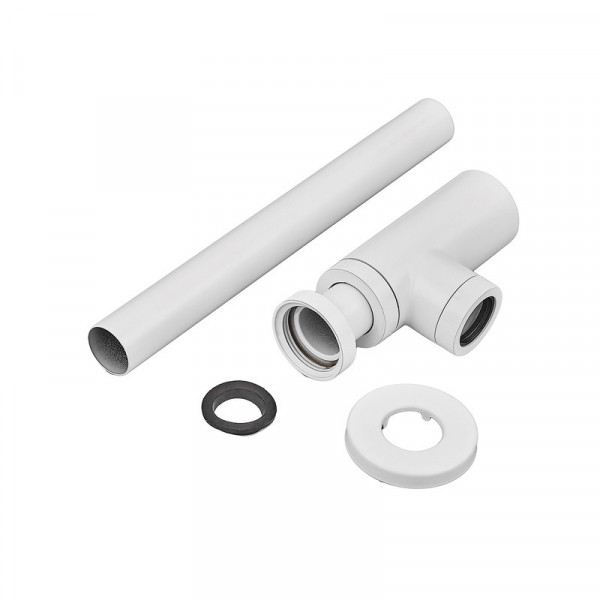 Сифон для раковини Koer BT-01-03 без випуску (під донний клапан) без ревізії (Колір білий) 1 1/4'' (KR3409)