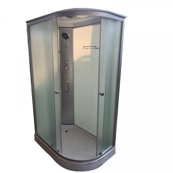 Бокс душовий без гідромасажу Mixxus WAVE SB02-120x80x215-L-FB SATIN з низьким піддоном (MI6892)