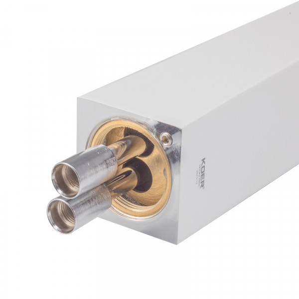 Змішувач для умивальника Koer KB-13007-04 високий (Колір хром+білий) (KR5153)