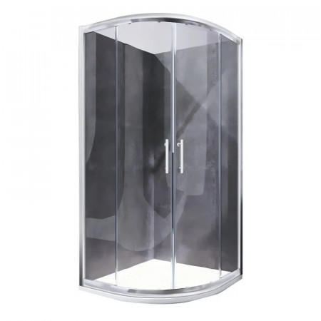 Душова кабіна без піддону Koer SR SC04-100x100x195-TR-01 прозоре скло Easy Clean 5мм, хром (KR5361)