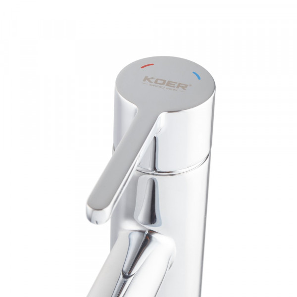 Змішувач для умивальника високий Koer KB-11029-01 Колір хром (KR5479)