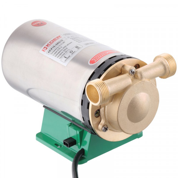 Насос підвищення тиску Koer KP.P15-GRS15 (з гайками, кабелем і вилкою) (KP0255)