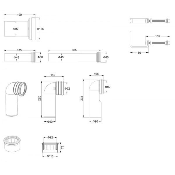 Комплект: Mixxus Premium Bevel-SET-2101 Black (в 2 ящ) Унітаз система змиву Tornado 1.0+ Інсталяція Koer KT-0404 + панель KT-0604-05 Black Mat (MP6669)