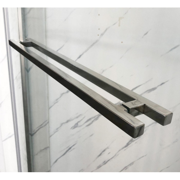 Душова кабіна без піддону Mixxus Premium Quadro SC01-120x80x195-TR Chrome прозоре скло 6мм (MI8291)