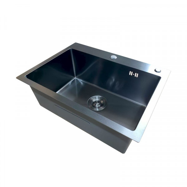 Мийка Mixxus MH5843 Micro Decor Black (3.0/0.8) з нерж. сталі (колір чорний) (MI8219)