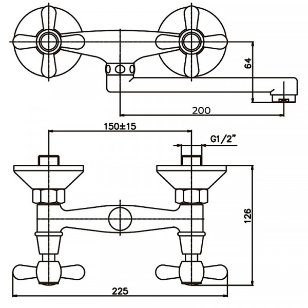 Змішувач для кухні Haiba Dominox 361 (HB0094)