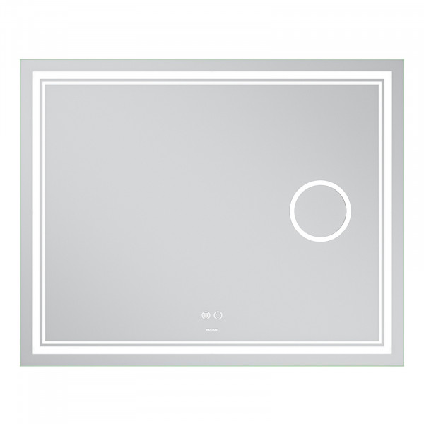 Дзеркало Mixxus Premium QUADRO MR20-100x80 з Led Touch, Anti-fog, димером, регулятором яскравості, лінзою (MP6623)