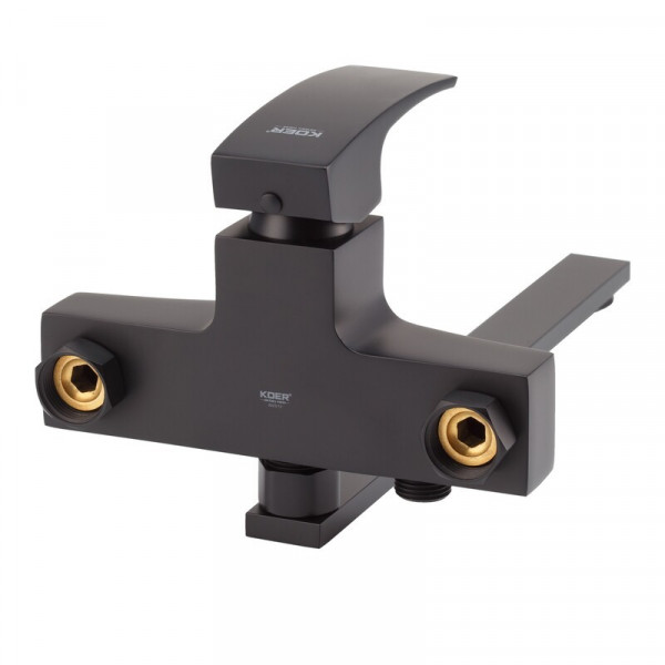 Змішувач для ванни з довгим виливом KOER KB-42007-05 (Колір чорний) (KR3457)