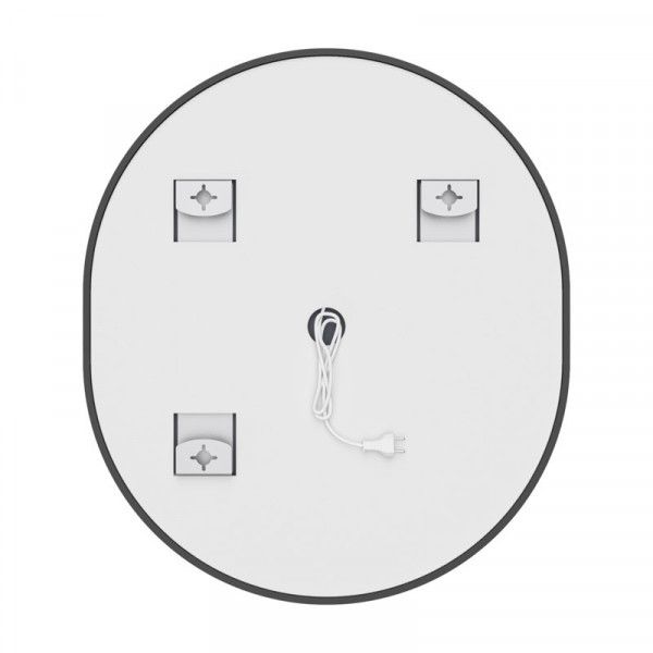 Дзеркало Mixxus Premium ELLIPSE MV05-80x70-Reverse BLACK з Led Touch, Anti-fog, димером (3-6,5kK) (MP6646)